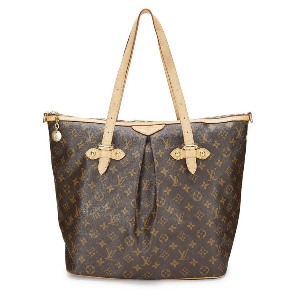 Louis Vuitton Brown Monogram Coated Canvas Palermo Gm (Authentic Pre-Loved)